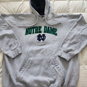 Vintage Notre Dame Gray Hoodie